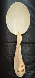 Grande cucchiaio 27 cm a conchiglia dei primi del 