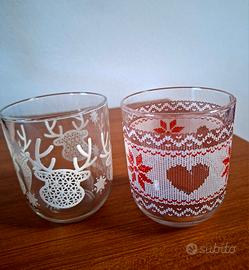2 bicchieri  collezione natalizia di Nutella