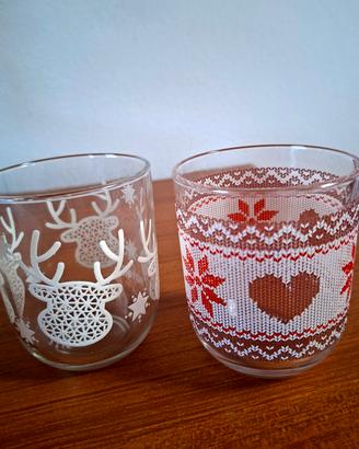 2 bicchieri  collezione natalizia di Nutella