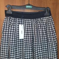 gonna lunga a quadretti taglia s