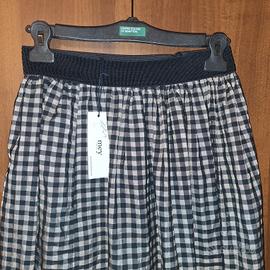 gonna lunga a quadretti taglia s