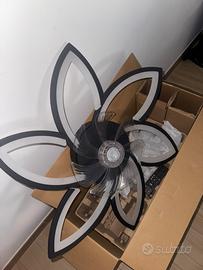Luce soffitto a ventola con led