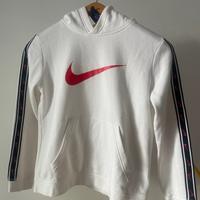 Felpa Nike Bianca Originale Logo Centrale Tg L