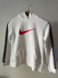 Felpa Nike Bianca Originale Logo Centrale Tg L