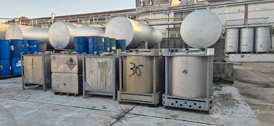 Serbatoio in acciaio inox da 1000 lt con tappo