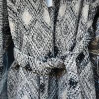Cardigan cappotto grigio melange