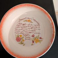 Piatto ceramica vintage