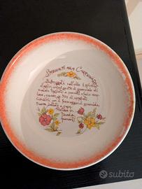 Piatto ceramica vintage