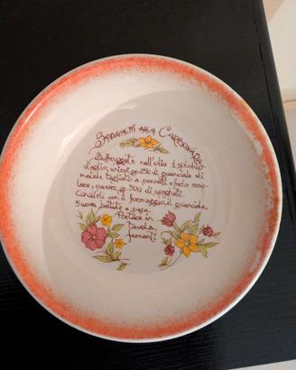 Piatto ceramica vintage