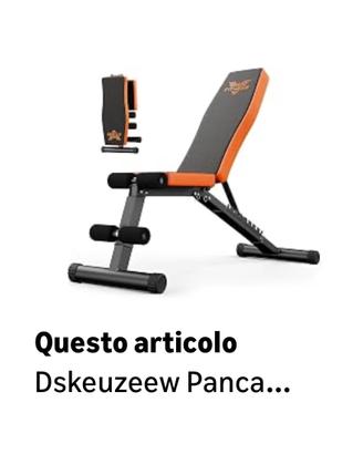 Panca pieghevole palestra