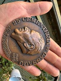 Medaglia Cementeria di Cassago Angelo Bongiasc
