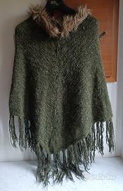 poncho donna lavorato a ferri 