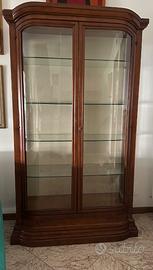 Vetrina Cristalliera Classica in Legno Massiccio