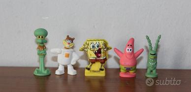 set da 5 personaggi di Spongebob