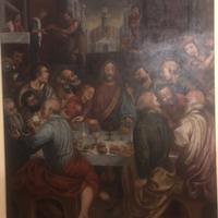 Quadro antico ultima cena 1600