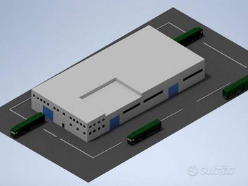 Mancasale Capannone mq 3.000 su lotto di mq 6.000