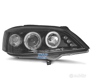FARI PER OPEL ASTRA G 97-04 ANGEL EYES LED FONDO N