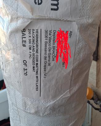 Tappeto Cocco 200x300 Croff Spina Pesce NUOVO ovs