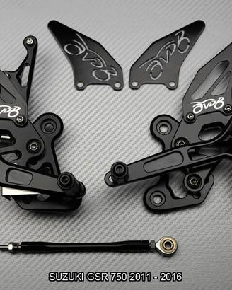Pedane arretrate SUZUKI GSR 750 2011 - 2016