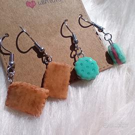 NUOVO coppia orecchini biscotti 🍪