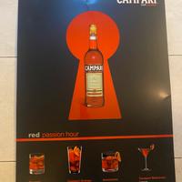 Targa pubblicitaria Campari red passion hour