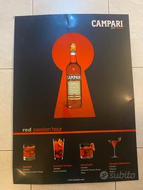 Targa pubblicitaria Campari red passion hour