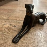 Levriero bronzo - statuetta