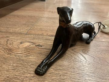 Levriero bronzo - statuetta