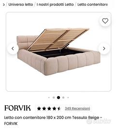 Letto contenitore 180x200