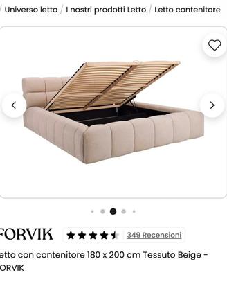 Letto contenitore 180x200