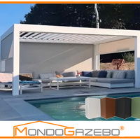 Pergola bioclimatica motorizzata led sensore piogg