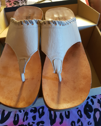 Ciabatte Infradito pelle e cuoio 42/43