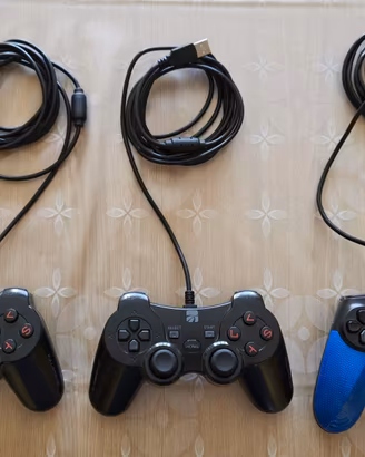 Set di 3 controller joypad USB cablati