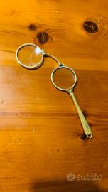 Occhialino da teatro tipo lorgnette, pieghevole