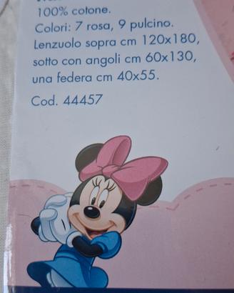 lenzuola lettino 