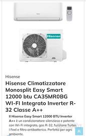 Condizionatori HiSense 12000 2025 wifi