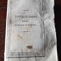 Antico libro Ristaurazione della Scienza Politica