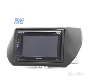 CORNICE NERA RADIO 2-DIN PER CITROEN NEMO PEUGEOT 