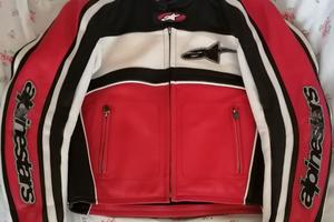 giubbino donna moto in pelle alpinestar