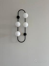 Applique parete di design vetro opale