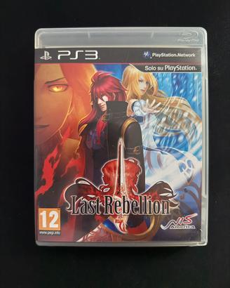 Last Rebellion PS3 PAL CIB Rarità JRPG