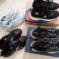 4 Paia di scarpe Reebok Adidas Champion