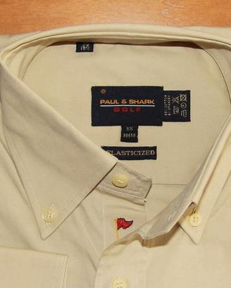 NUOVA Paul & Shark 39 camicia vintage veste grande