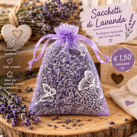 💜 Sacchetti profumati di lavanda – 1,50 € 💜