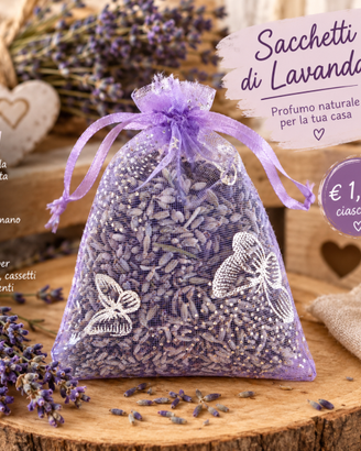 💜 Sacchetti profumati di lavanda – 1,50 € 💜
