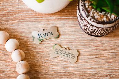 Medaglietta Personalizzata per Cane in Acciaio