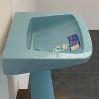 lavabo lava panni lavandino bagno blu azzurro 