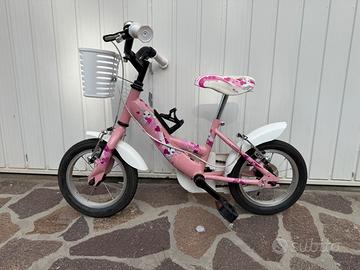 Bicicletta bambina 12” Baby Bunny rosa con cestino