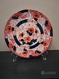 Piatto inglese decorato fine Ottocento