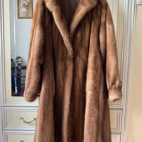 🧥 Pelliccia vera di visone chiaro vintage elegante